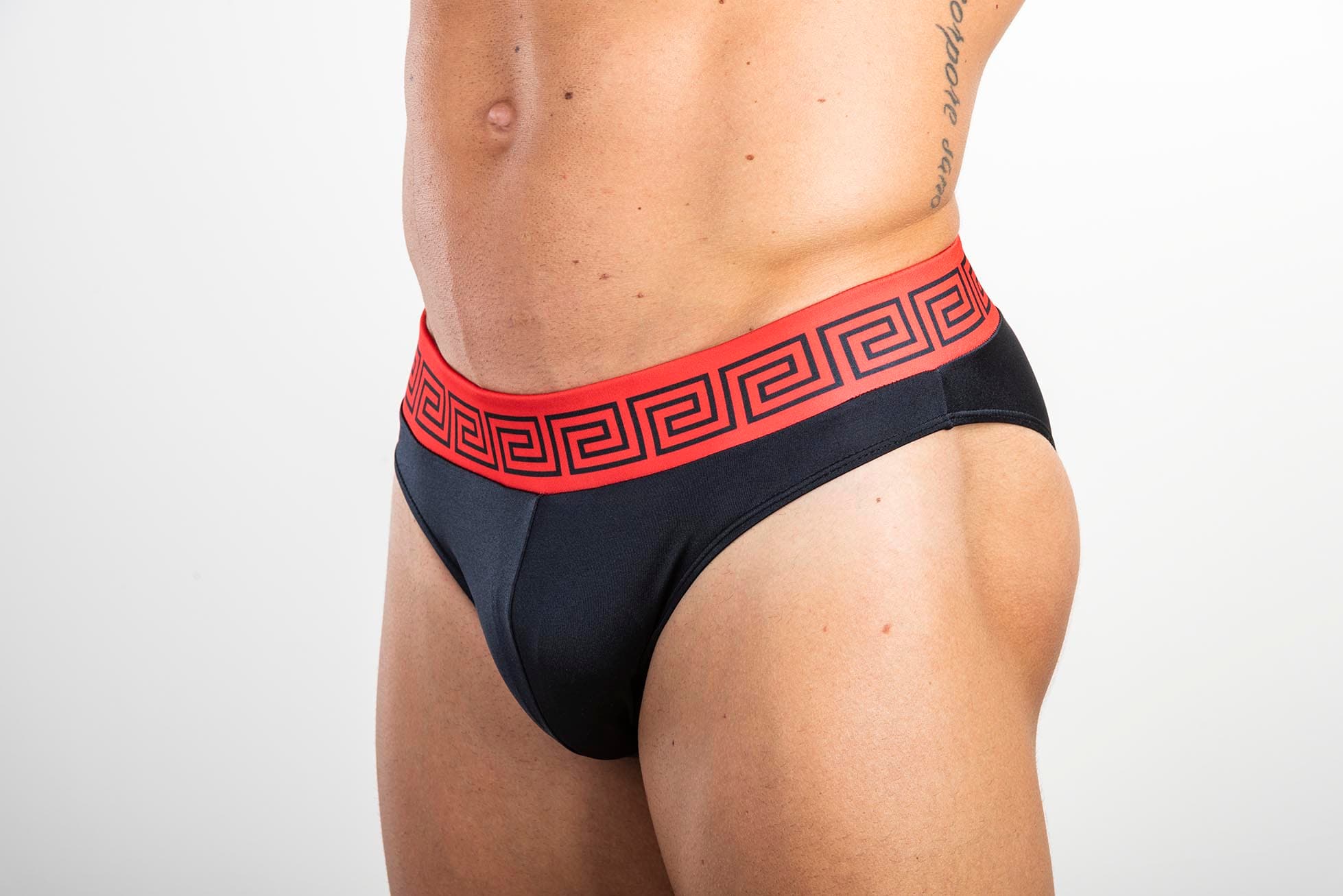 Black & Red - Swimming trunks