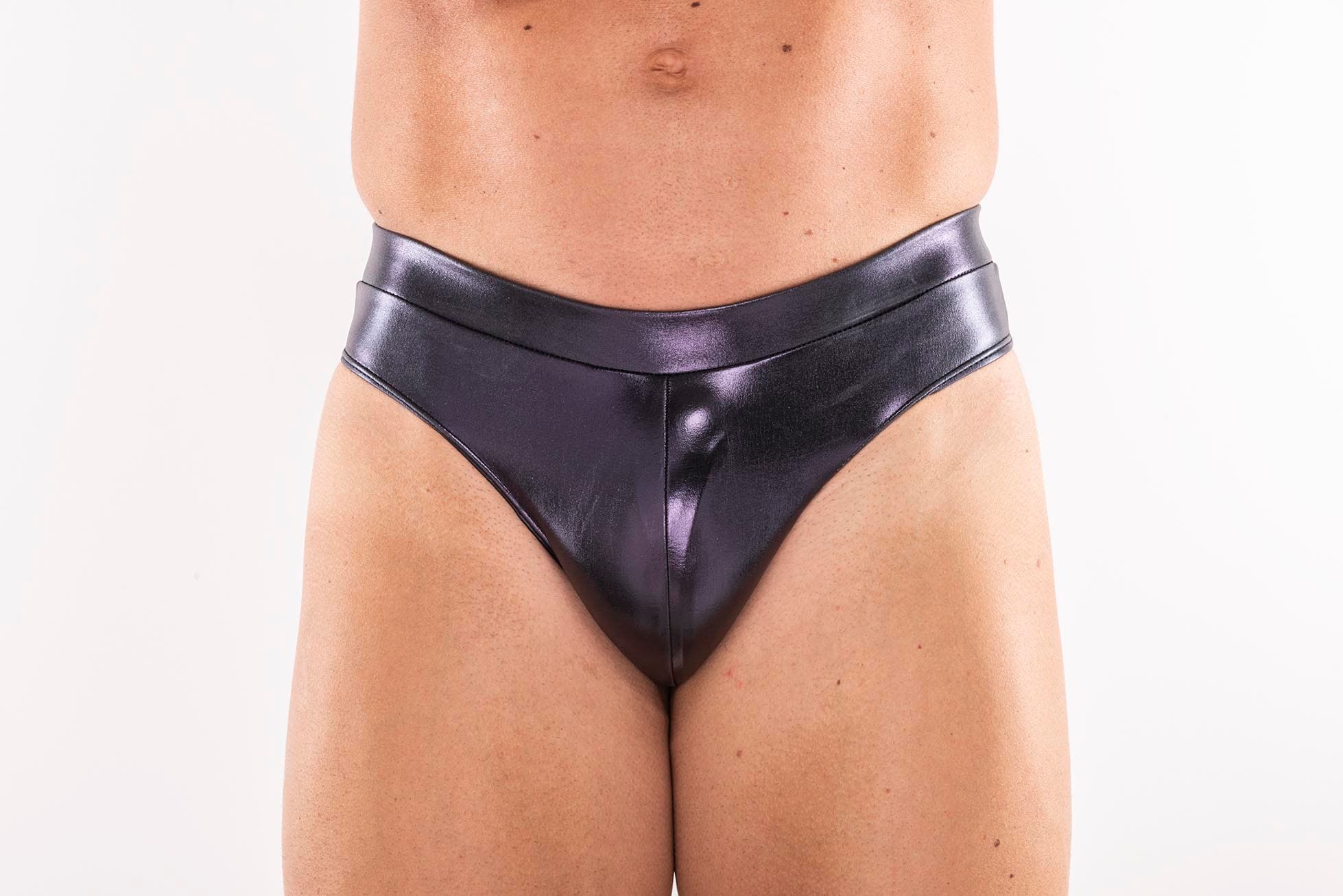 Classic Physique - Black Purple Leather effect