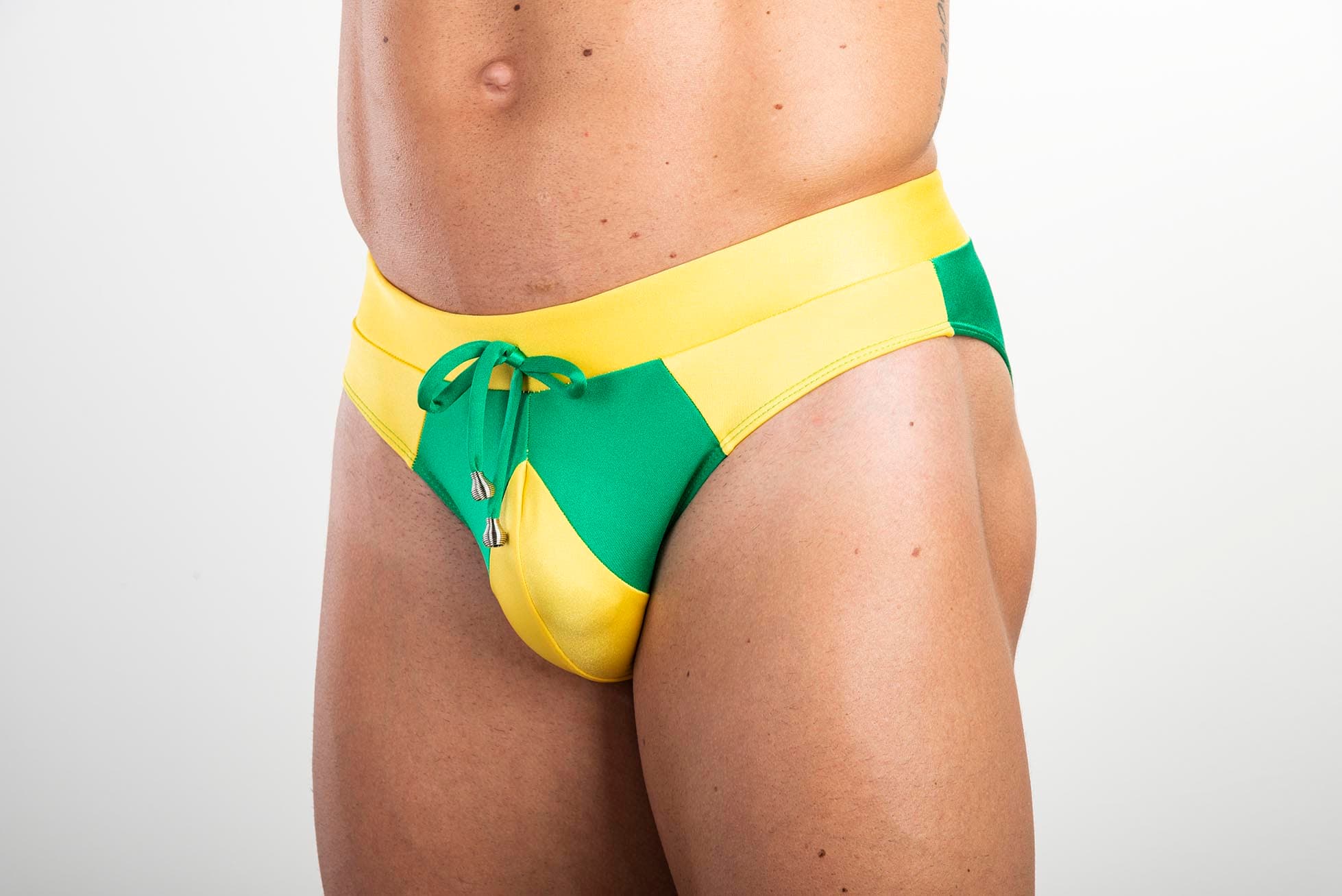 Yellow & Green - Swimming trunks